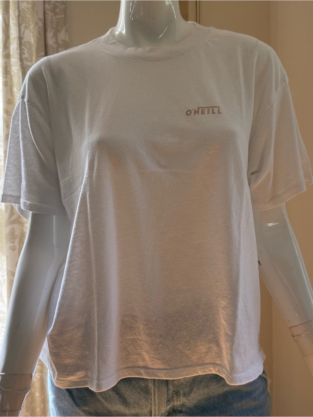 O'Neill White Short-Sleeve Boxy Crew Tee